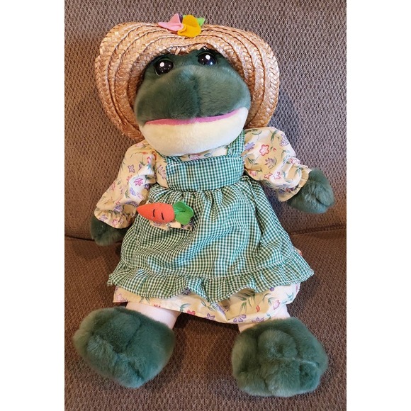 Walmart Easter Spring Summer Decor Frog Stuffed Animal Plush Toy - Picture 1 of 11